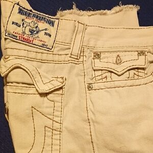True Religion Off-White Denim